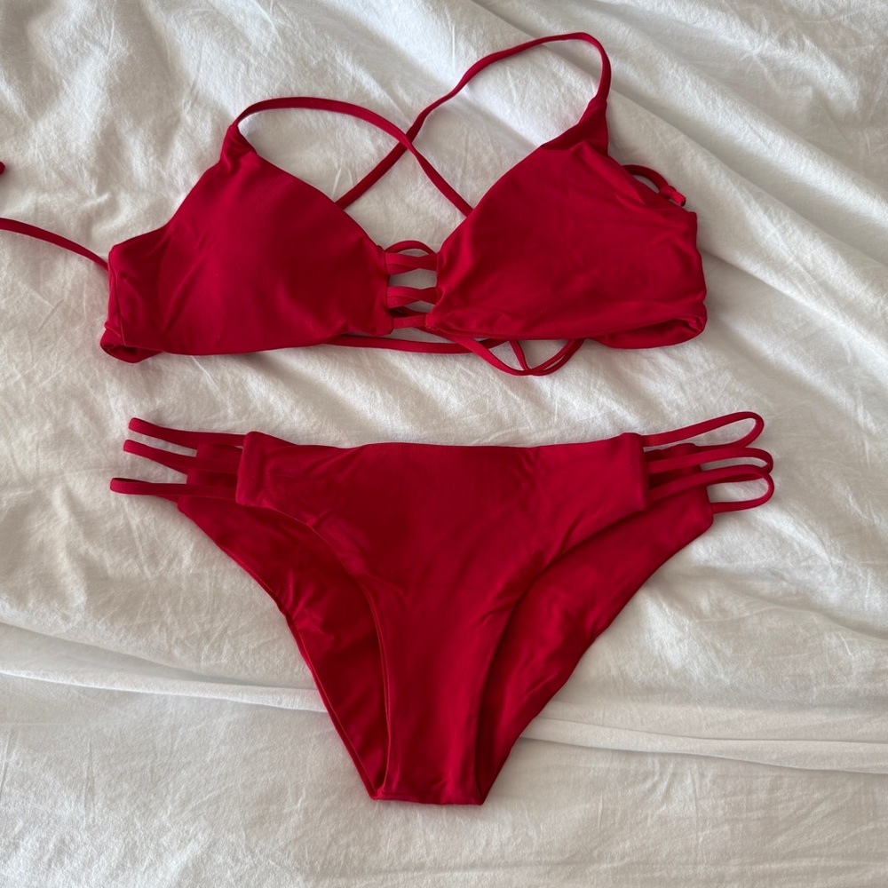 L*Space Red Bikini Set - Picture 2 of 3